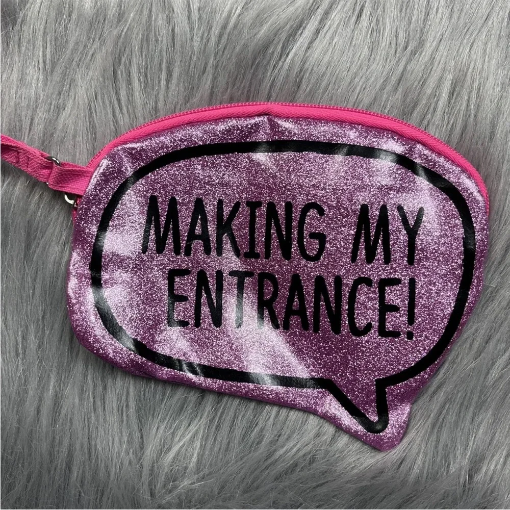 Girls Lol Surprise Pink Glitter Wristlet Purse